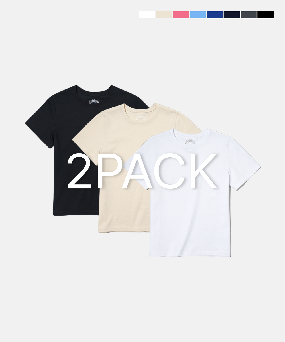 [2PACK] Signature silket T-shirt_8 COLOR
