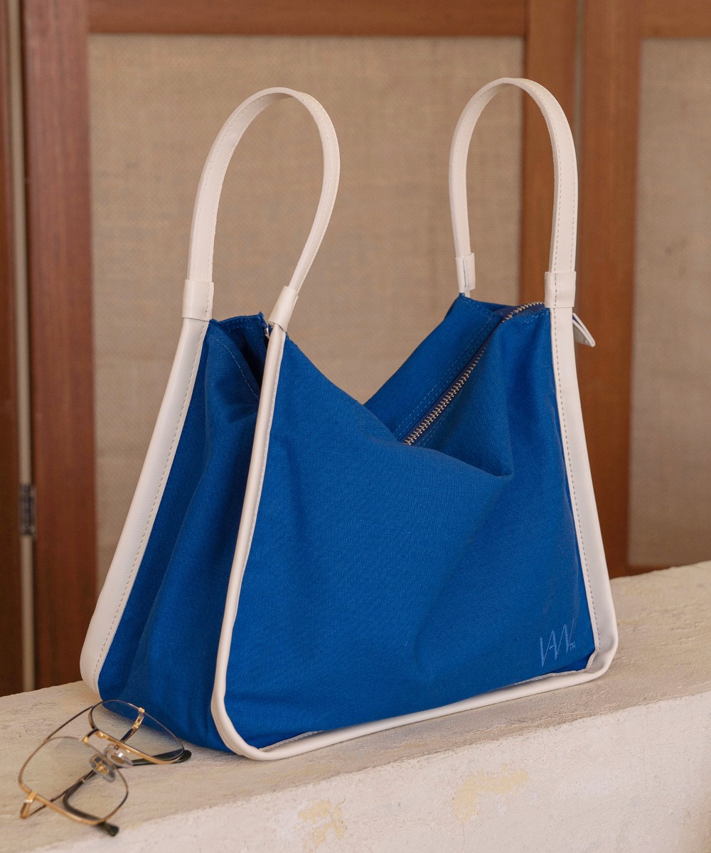 B3001 Marche market bag_Summer blue