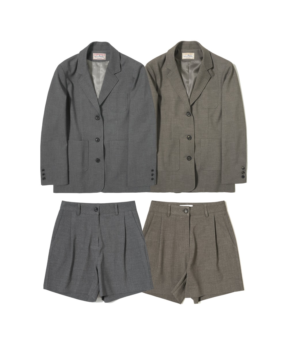 [SET] Classic blazer &amp; Short slacks